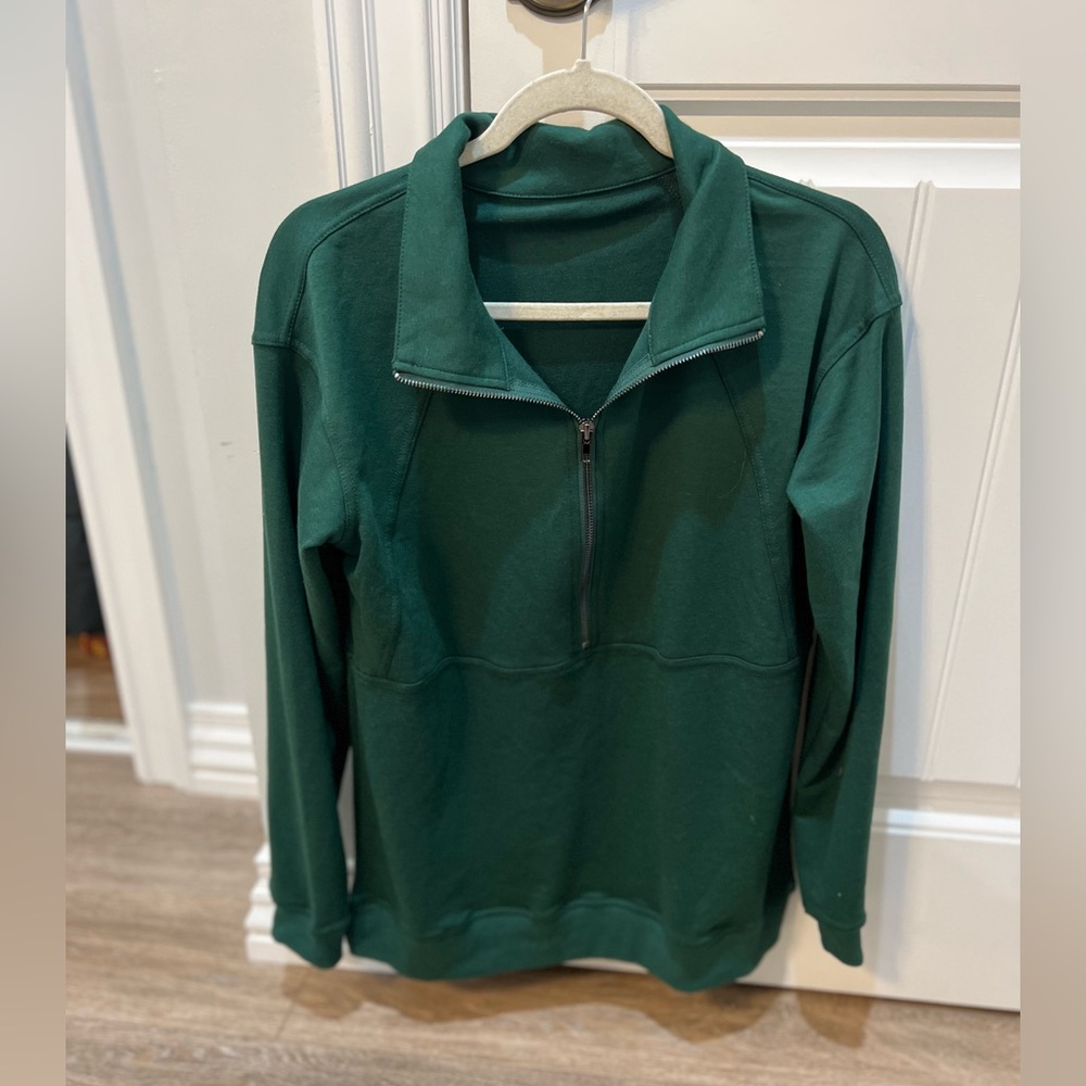half zip sweatshirt